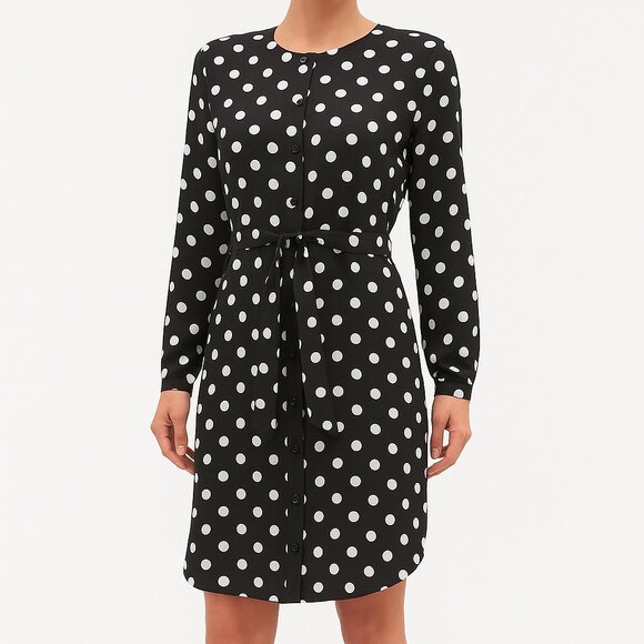 NWT Banana Republic Factory Polka Dot Dress Size 6 - Picture 1 of 14